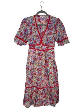 bash lady dress ba&sh | Dresses | Red Black Snakeskin Print Ruffle Shoulder Vneck Midi Size M all finished with intricate